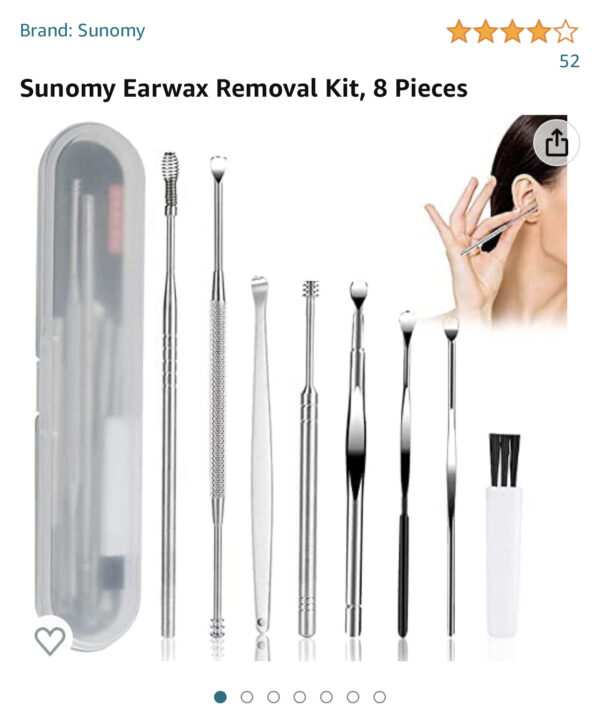Sunomy Earwax Removal Kit, 8 Pieces