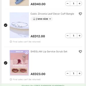 Shein new order 7 products