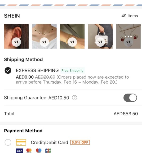 Shein new order 49 products