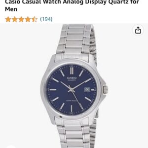 Casio Casual Watch Analog Display Quartz for Men