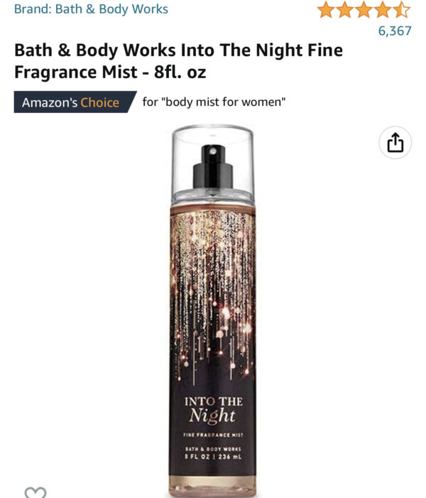 Bath & Body Works Into The Night Fine Fragrance Mist - 8fl. oz