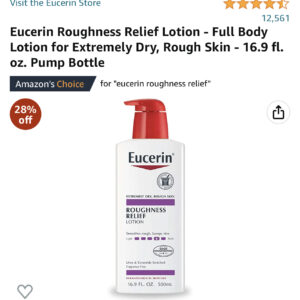 Eucerin Roughness Relief Lotion - Full Body Lotion for Extremely Dry, Rough Skin - 16.9 fl. oz