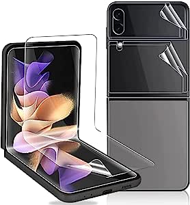 واقي شاشة Galaxy Z Flip 3 5G، [2SET 6 قطع] واقي