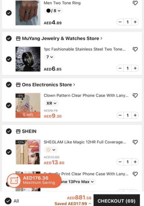 Shein New Order 69 Products