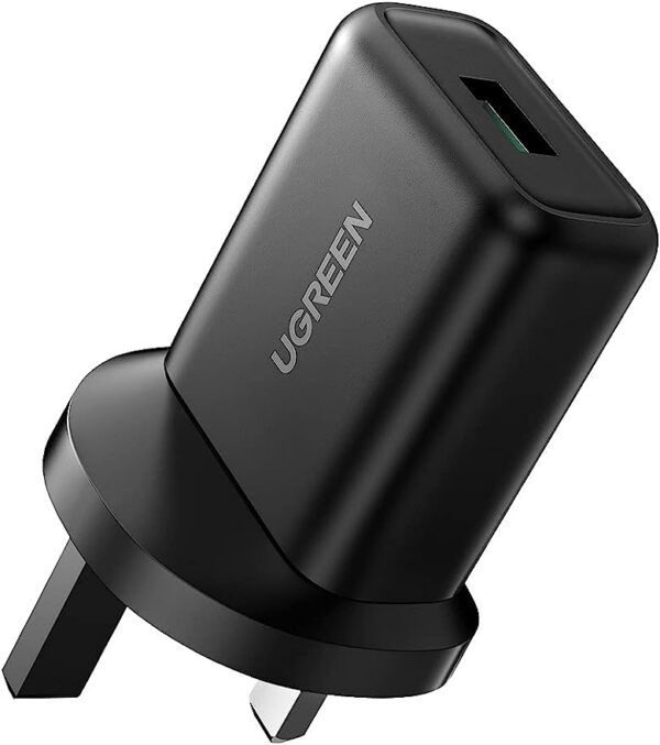 يوجرين شاحن USB سريع 18 واط سامسونج قابس حائط كيو سي 3.0 محول شاحن محمول سريع
