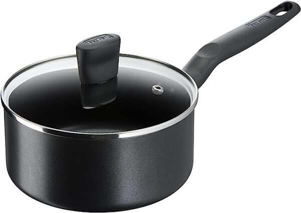 Tefal G6 Super Cook 18 cm Saucepan with Lid, Non stick, Black, Aluminium, B4592384