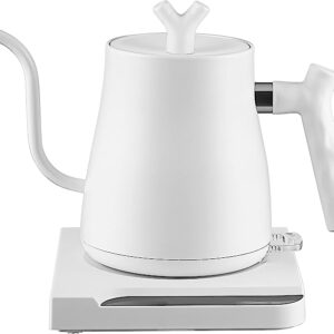 XBLDS Electric Kettle with Stainless Steel, Portable Tea Maker Fast Heating, Auto Shut-Off Protection, Electric Teapot, Tea Kettle & Hot Water Boiler,White