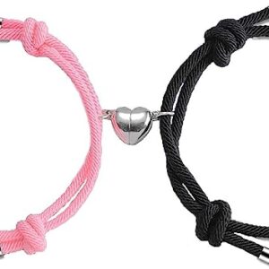 2pcs Magnetic Couple Bracelets for Women Men, His and Her Lover Bracelet, Attraction Matching Bracelet