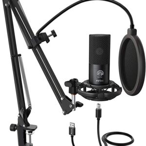 FIFINE Studio Condenser USB Microphone Computer PC Microphone Kit