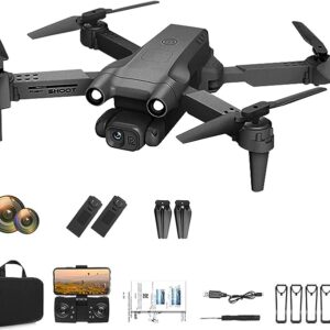Drone with 4K Dual HD Camera- Upgradded RC Quadcopter, WiFi FPV RC Drone
