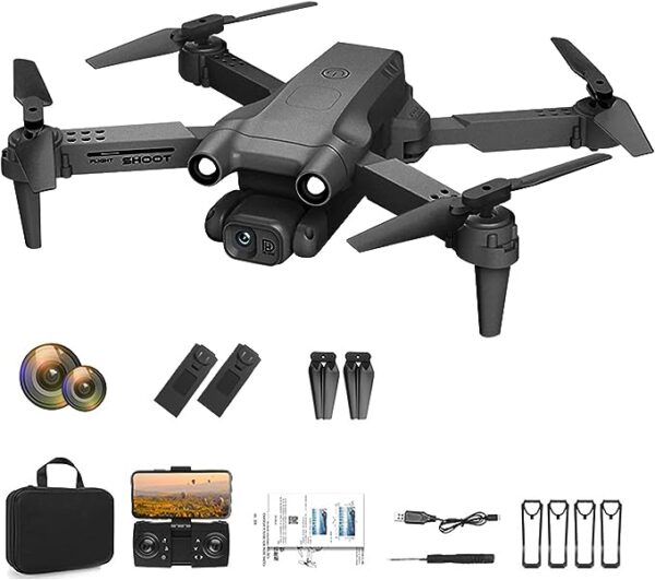 Drone with 4K Dual HD Camera- Upgradded RC Quadcopter, WiFi FPV RC Drone
