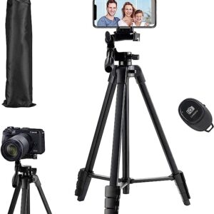 Flexible Tripod, Eocean 136cm Extendable Tripod for iPhone with Remote