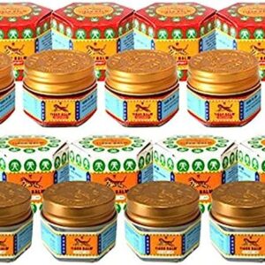 تايجر بالم مرهم عشبي لتخفيف الام العضلات 30 غرام (6 زجاجات حمراء + 6 بيضاء)