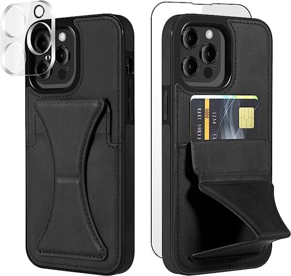 TYCKA Wallet Case for iPhone 14 Pro Max Case with Card Holder, Shockproof Case Cover