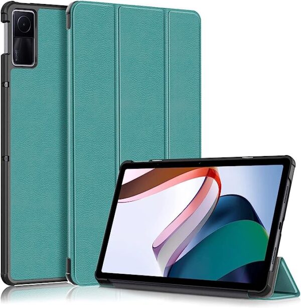 YIMICO Case for Xiaomi Redmi Pad 10.61 inch Released 2022, Tri fold Slim Lightweight Hard Shell Smart Protective Cover with Multi-Angle Stand (GREEN)