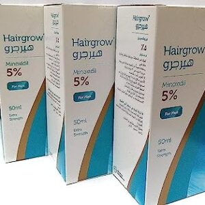 كمية مينوكسيديل 5% تكفي لـ 3 شهر من هير غرو (3 عبوات × 50 مل)