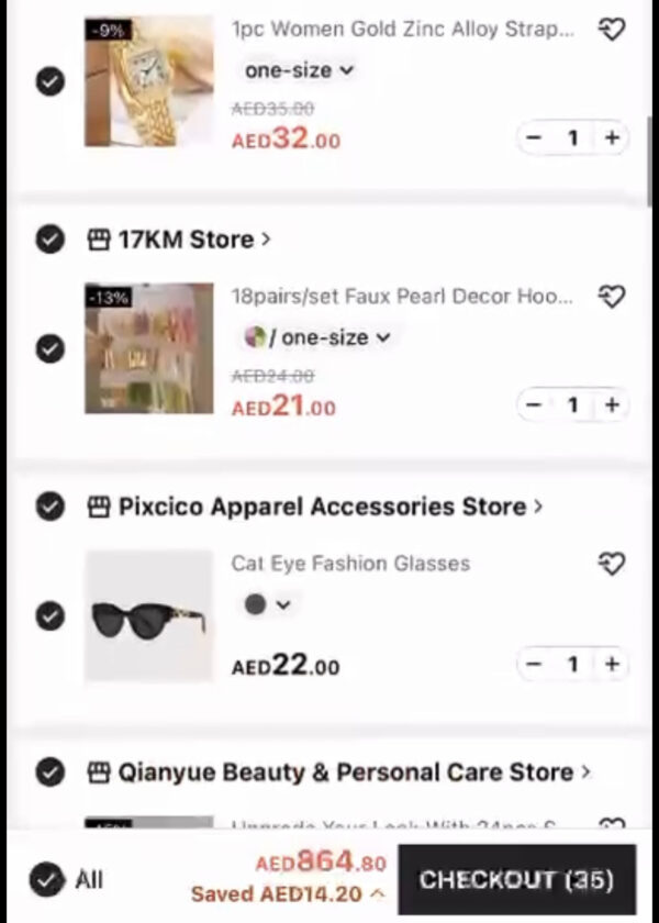 Shein New Order 35 Products