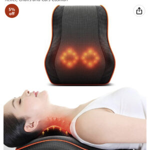 Toshionics Shaitsu Back & Neck Massager Cervical Spine Pillow Massager