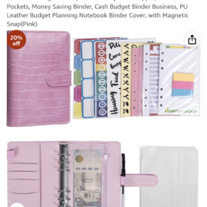 88 Pcs A6 Budget Binder, Cash Envelope with Zipper, Binder
