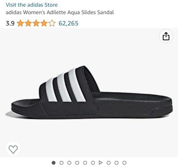 adidas Women's Adilette Aqua Slides Sandal