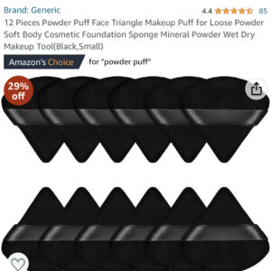 12 Pieces Powder Puff Face Triangle Makeup