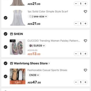 Shein New Order 12 Products