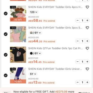 Shein New Order 20 Products