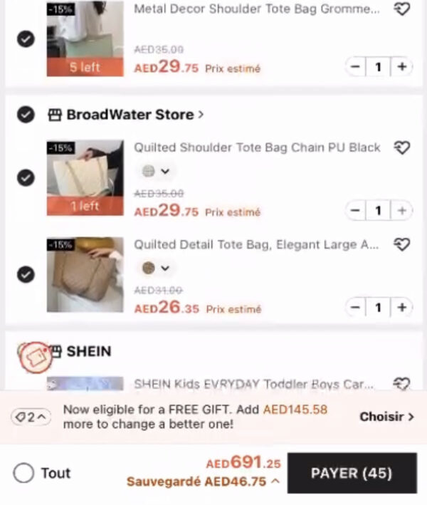 Shein New Order 45 Products