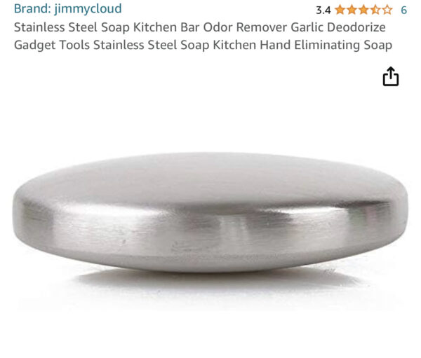 Stainless Steel Soap Kitchen Bar Odor Remover Garlic Deodorize