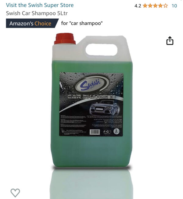 Swish Car Shampoo 5Ltr