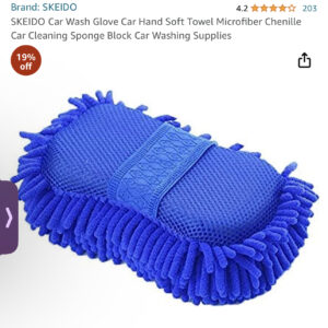 SKEIDO Car Wash Glove Car Hand Soft Towel Microfiber