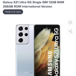 Galaxy S21 Ultra 5G Single SIM 12GB RAM 256GB ROM International Version