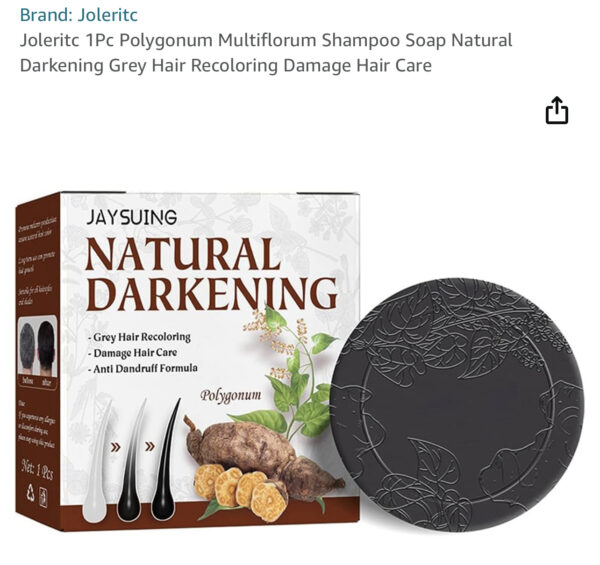 Joleritc 1Pc Polygonum Multiflorum Shampoo Soap Natural