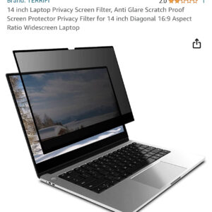 14 inch Laptop Privacy Screen Filter, Anti Glare Scratch Proof Screen Protector Privacy