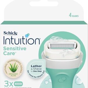 Intuition Sensitive Care Razor Refill Cartridges for Women, 3 Cartridges