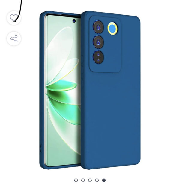 غطاء جراب Vivo V27 / Vivo V27 Pro من السيليكون النحيف مع بطانة ناعمة جراب واقٍ لكامل الجسم مضاد للصدمات متوافق مع ViVo V27 5G / ViVo V27 Pro 5G