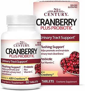 21st Century Cranberry + Probiotics 60 Tablets