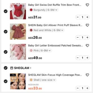 Shein New Order 7 Products