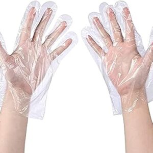 Falcon Bio-Degradable PE Plastic (Polythene) Gloves - Clear (1 Pack X 100 Pieces)