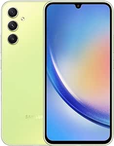 Samsung Galaxy A34 Dual-SIM 256GB ROM + 8GB RAM (Only GSM | No CDMA) Factory Unlocked 5G Smartphone (Awesome Lime) - International Version
