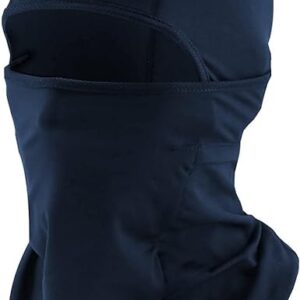 YEPREM Amzuia Balaclava Ski Mask for Men Women, Face Mask UV Protection Dustproof Windproof for Skiing, Summer Cooling Neck Gaiter, Snowboarding, Cycling Hiking Navy Blue, One Size