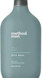 Method Men Body Wash, Sea + Surf, 28oz, 1 pack, color:white