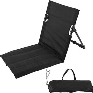 Folding Chaise Lounge Chair, Outdoors Beach Lounger with Adjustable Backrest, Portable Sun Tanning Chairs, Cozy Reclining Lounge Chair for Outside Beach, Yard, Patio, Pool, Deck