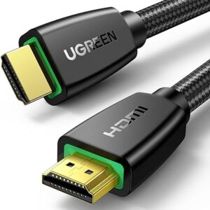 UGREEN HDMI Cable 4K 2M HDMI 2.0 18Gbps High-Speed 4K@60Hz HDMI to HDMI Video Wire Ultra HD 3D 4K HDMI Cord Braided Compatible with MacBook Pro UHD TV Nintendo Switch Xbox Playstation PS5/4 PC Laptop
