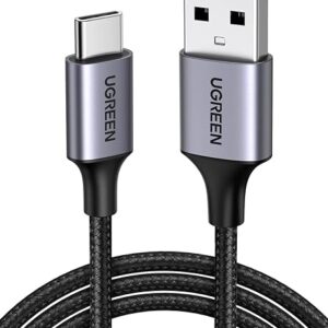 UGREEN Type C Cable 0.5M USB C Cable Nylon Braided Fast Charging USB Cord Charger Wire for Samsung Galaxy S21, Note 20, M52, A13, A23, A53, MacBook Pro, Nintendo Switch, Huawei, GoPro Hero 7,PS5, etc