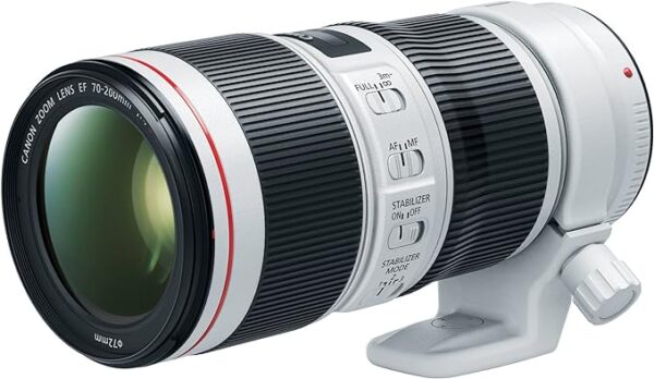 Canon EF 70-200mm f/4L IS II USM Lens for Canon Digital SLR Cameras, White