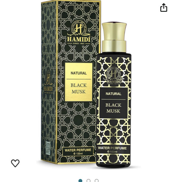Hamidi Non Alcoholic Natural Black Musk Water Perfumes