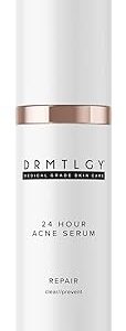DRMTLGY Acne Spot Treatment And Cystic Acne Treatment. Acne Serum With Micronized Benzoyl Peroxide 5% And Glycolic Acid