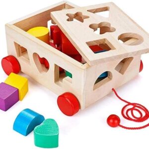 AMANNA Shape Sorter Toy, Building Toys Children Educational Building