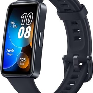 HUAWEI Band 8 Smart Watch, Ultra-thin Design, Scientific Sleeping Tracking, 2-week battery life, Compatible with Android & iOS, 24/7 Health Management, Black